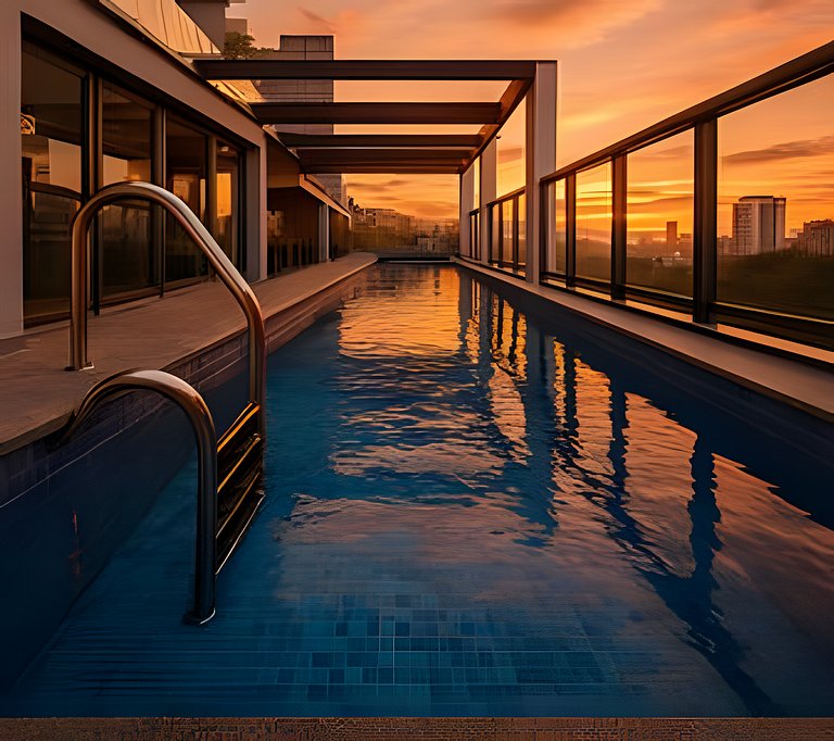 Studio Paulista 306 Rooftop Pool