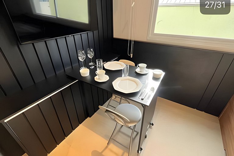 Studio super premium 210 | estacionamento incluso!