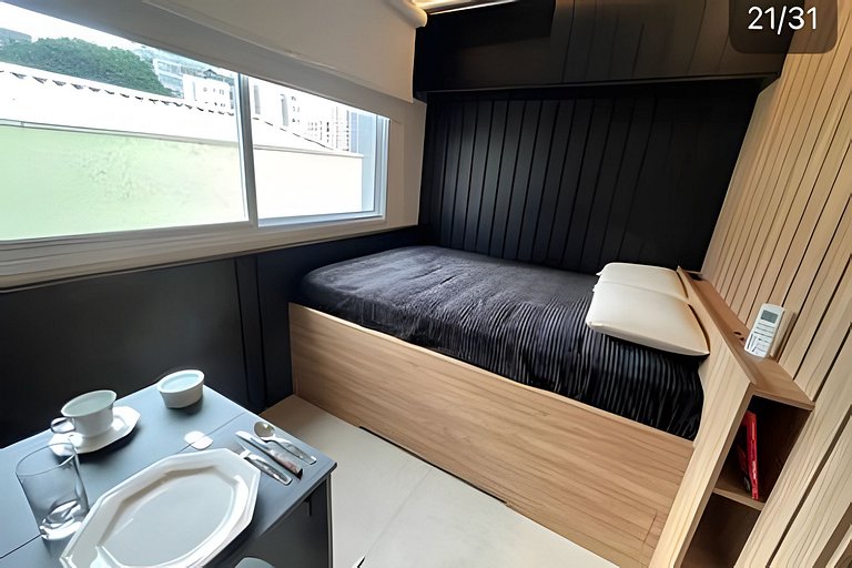 Studio super premium 210 | estacionamento incluso!