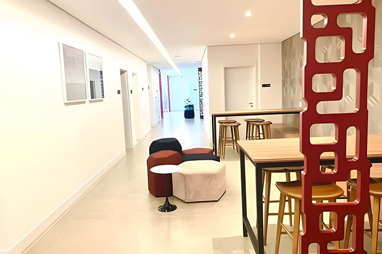 Studio Ibirapuera 212 -Estacionamento, Gym, Wi-Fi