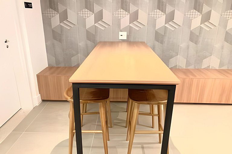 Studio Ibirapuera 212 -Estacionamento, Gym, Wi-Fi