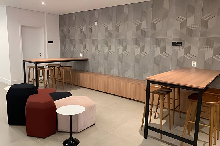 Studio Ibirapuera 212 -Estacionamento, Gym, Wi-Fi