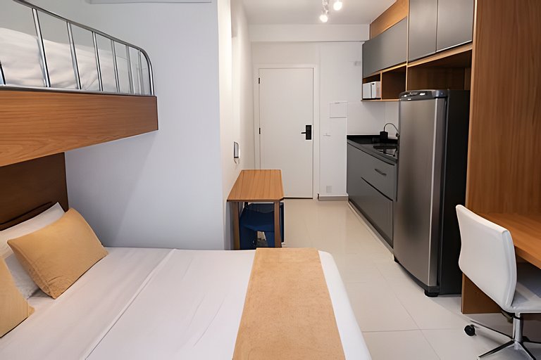 IDHome Elegance  Studio 110 com Estacionamento!