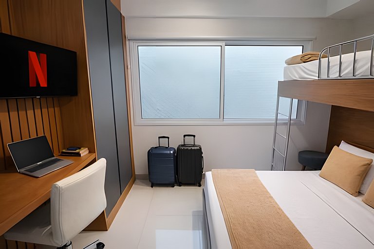 IDHome Elegance  Studio 110 com Estacionamento!